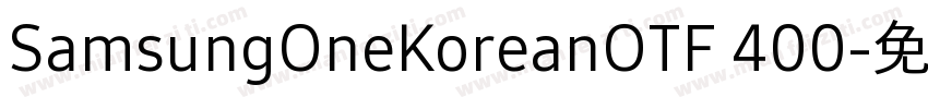 SamsungOneKoreanOTF 400字体转换